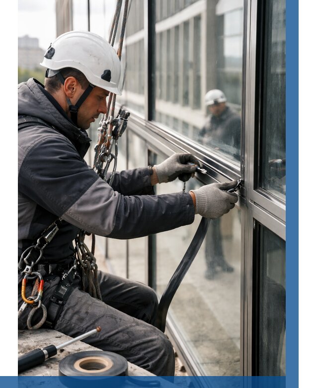 Ремонт витражных конструкций в Краснотурьинске от 3722 р. | ВЫСОТНИК-Кту