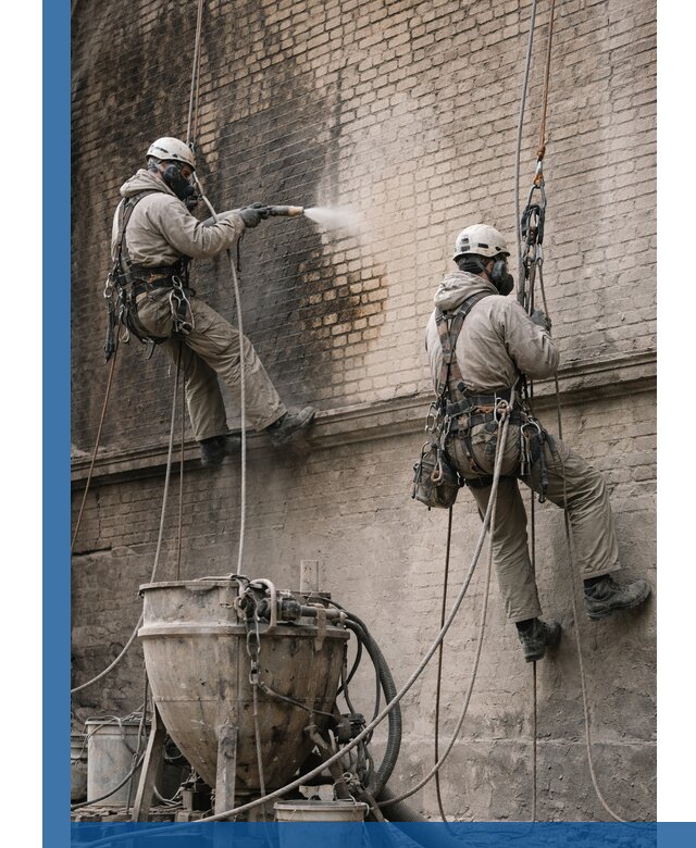 Пескоструйная очистка фасадов в Краснотурьинске профессионально