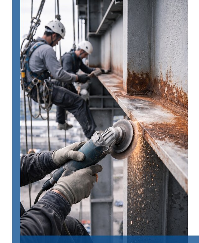 Зачистка металла от ржавчины и подготовка поверхностей в Краснотурьинске