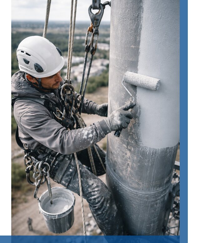 Покраска мачт связи под ключ в Краснотурьинске от 904 р. | ВЫСОТНИК-Кту