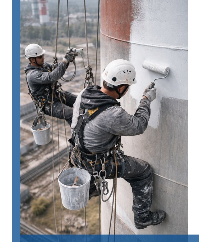 Покраска дымовых труб в Краснотурьинске: антикоррозийная защита и восстановление