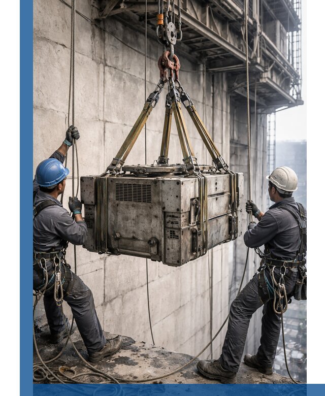 Такелажные работы на высоте, подъем и монтаж грузов в Краснотурьинске