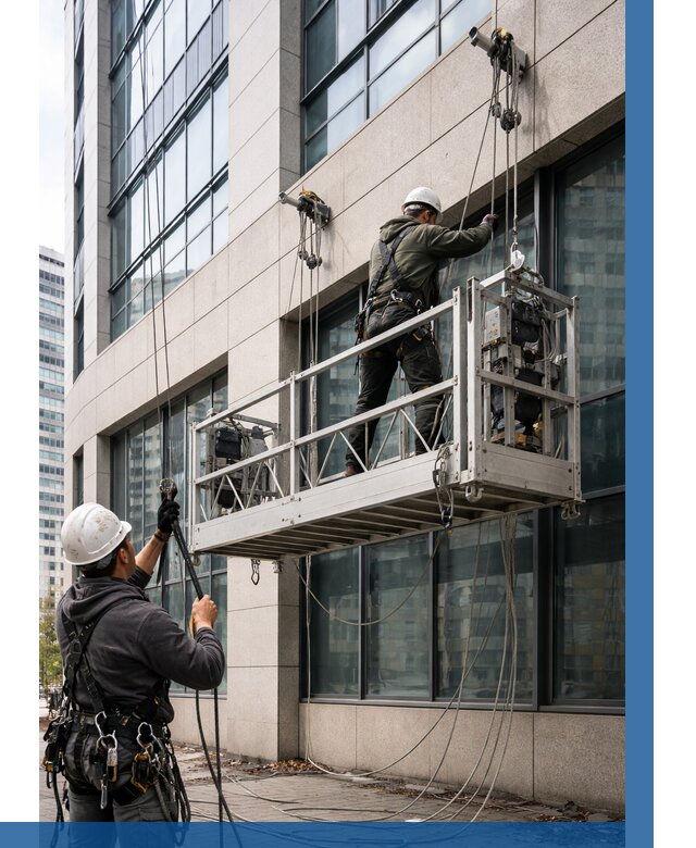 Монтаж и подъем фасадной люльки в Краснотурьинске от 12760 р. | ВЫСОТНИК-Кту