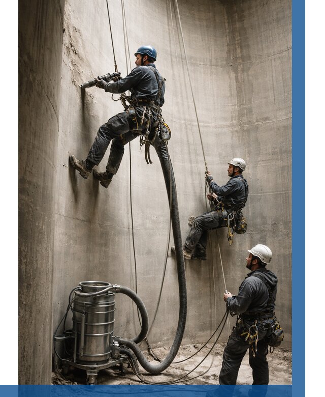 Зачистка силосов в Краснотурьинске от 4785 р. Договор и смета ВЫСОТНИК-Кту