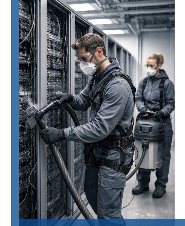 Обеспыливание серверной комнаты в Краснотурьинске, профессиональная очистка