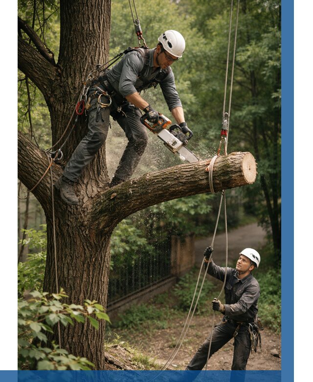 Спил деревьев альпинистами в Краснотурьинске от 8506 р. | ВЫСОТНИК-Кту