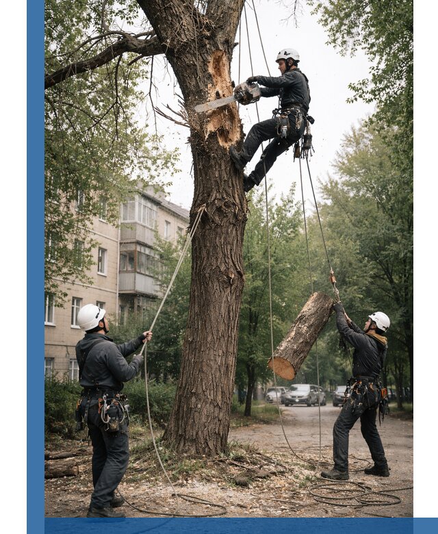 Срочное удаление аварийных деревьев в Краснотурьинске с гарантией безопасности