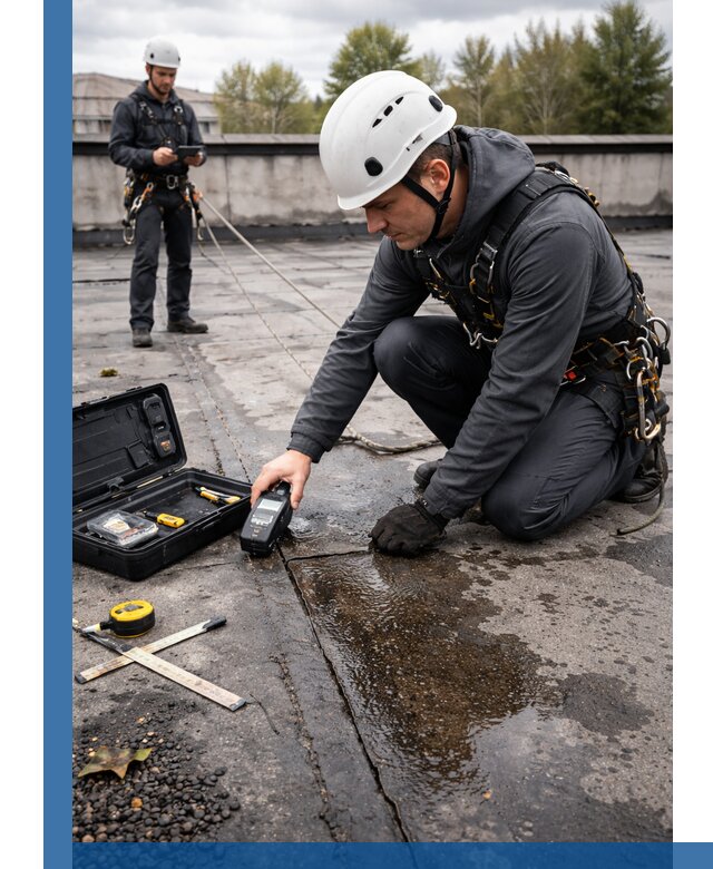 Обследование кровли на протечки и выявление дефектов в Краснотурьинске