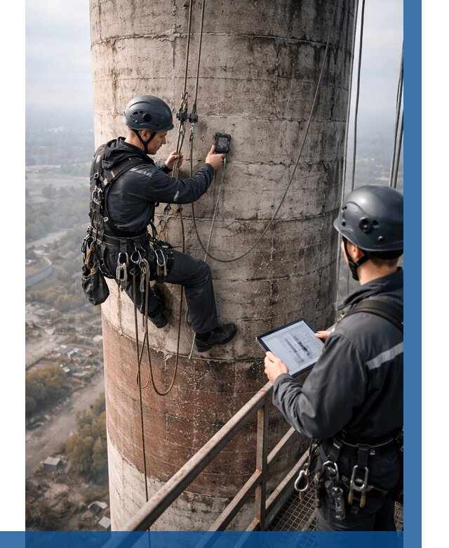Обследование дымовой трубы в Краснотурьинске от 8506 р. | ВЫСОТНИК-Кту
