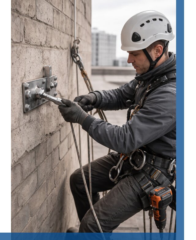 Установка анкерных точек в Краснотурьинске от 3722 р. | ВЫСОТНИК-Кту