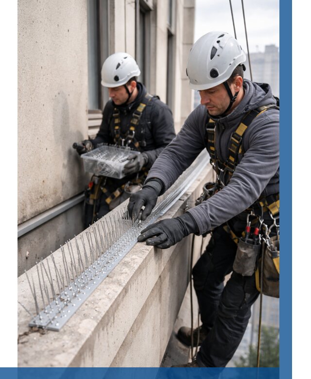 Установка шипов от птиц в Краснотурьинске от 904 р. | ВЫСОТНИК-Кту